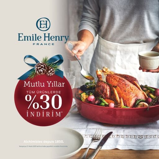 Emile Henry Markalı Ürünlerde %30 İndirim!